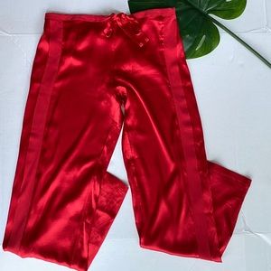 La Perla Garnet Red Silk Pants size Medium